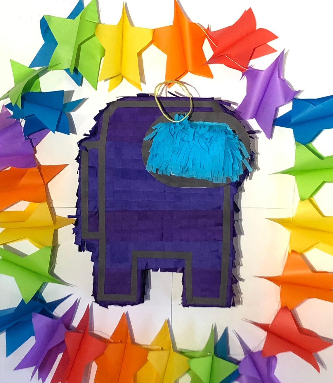 Among us Piñata 30x40cm & Wooden Piñata Stick Etsy