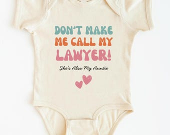 Chemise Ma tante est avocate Body bébé avocat tante avocate cadeau famille
