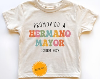 Voy a Ser Hermano Mayor Anuncio Promovido a Hermano Myor T-Shirt pour tout-petits Enfants Big Brother Annonce espagnole