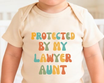 Ma tante tante est avocat chemise bébé fille body avocat T-shirt tante avocat futur avocat bambin chemise avocat nouveau bébé