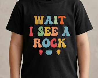 Wait I See A Rock Toddler Geology T-shirt For Boys Geology Study Student shirt