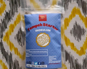 Entrada Tempeh/Cultura Viva/Ragi tempe 30 gramas-marca Warung Padang