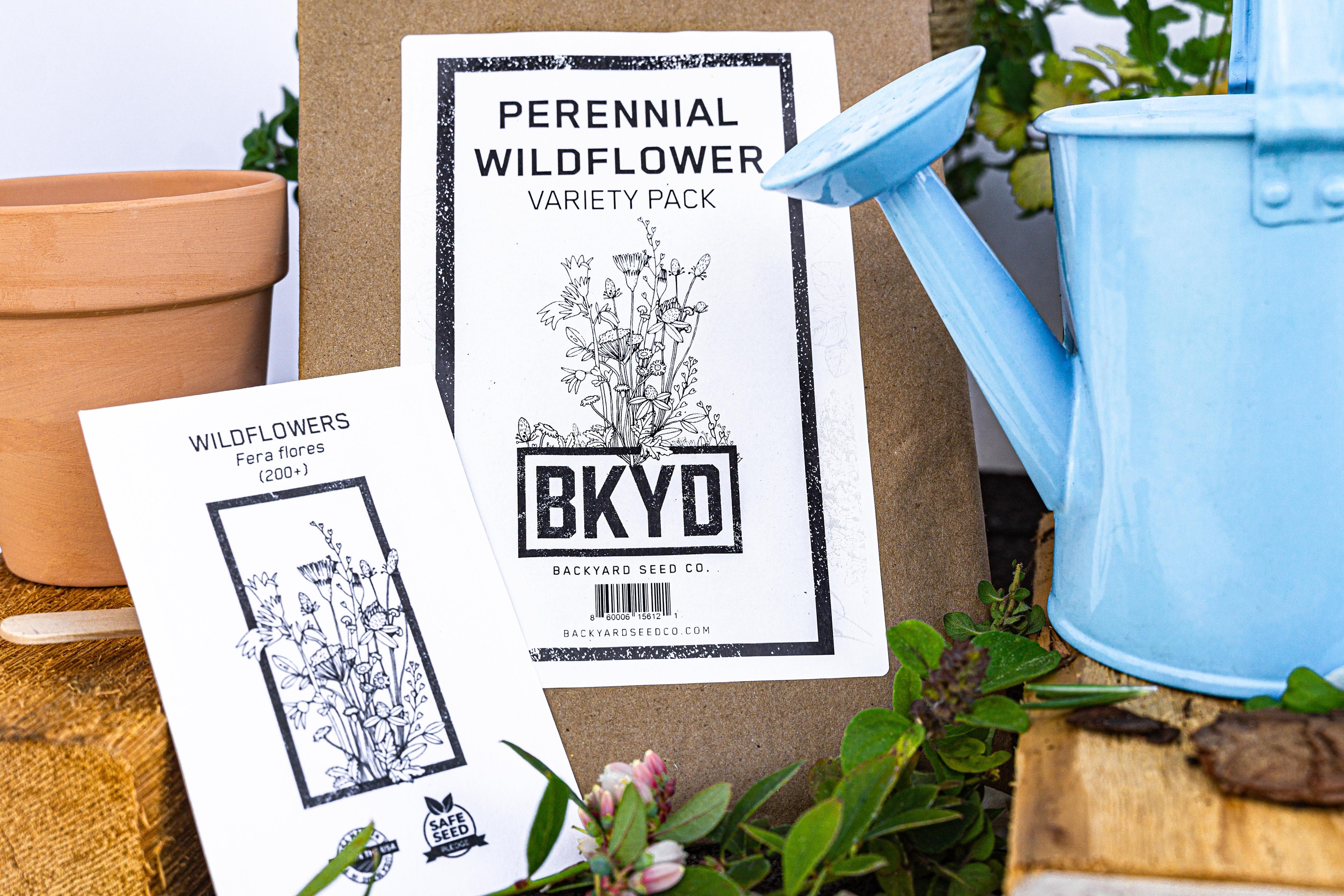Wildflower Seed Kit Seed Markers Perennial Flower Seeds Etsy