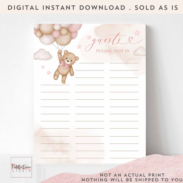 Baby Shower Guest Sign In - Etsy