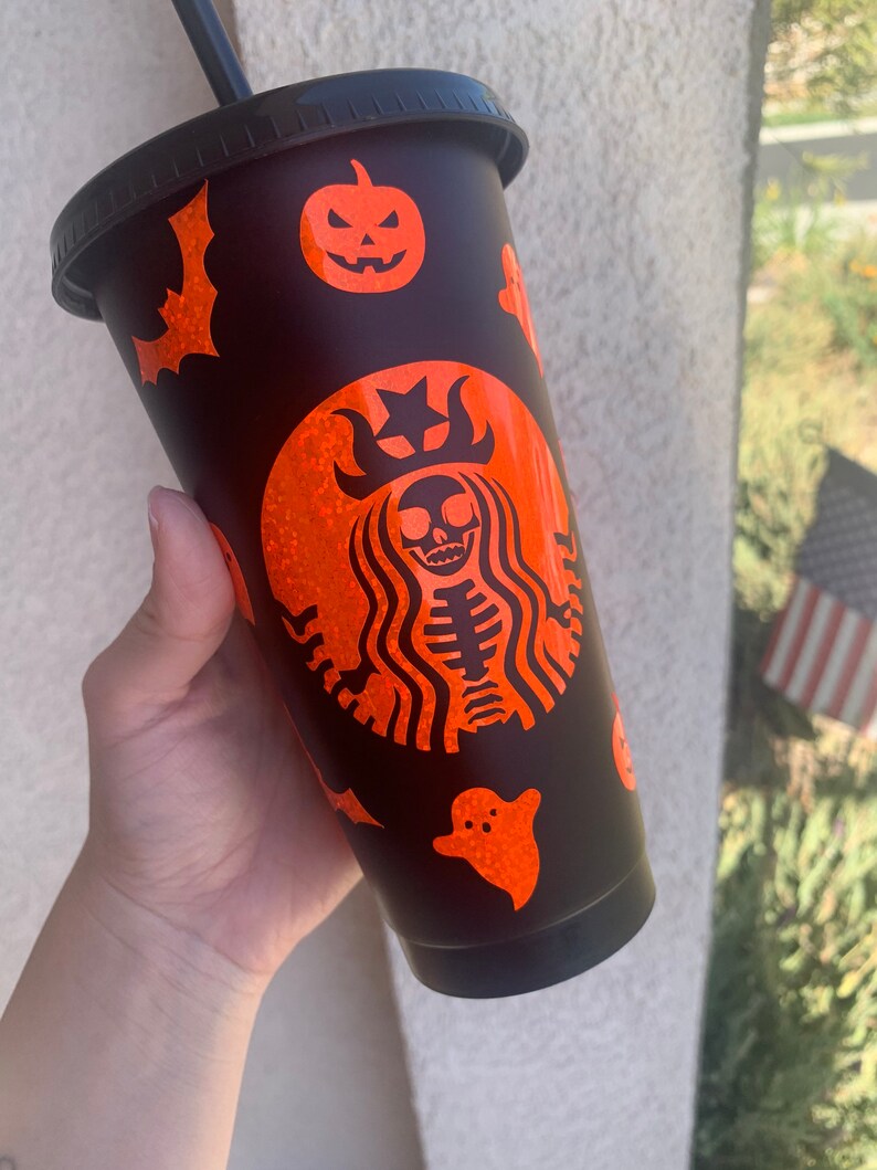 Customizable Halloween cup. Starbucks Halloween cup Etsy