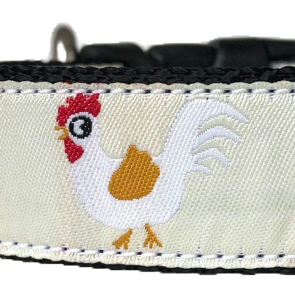 Chickens Ribbon Dog Collar