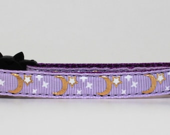 crescent moon cat collar