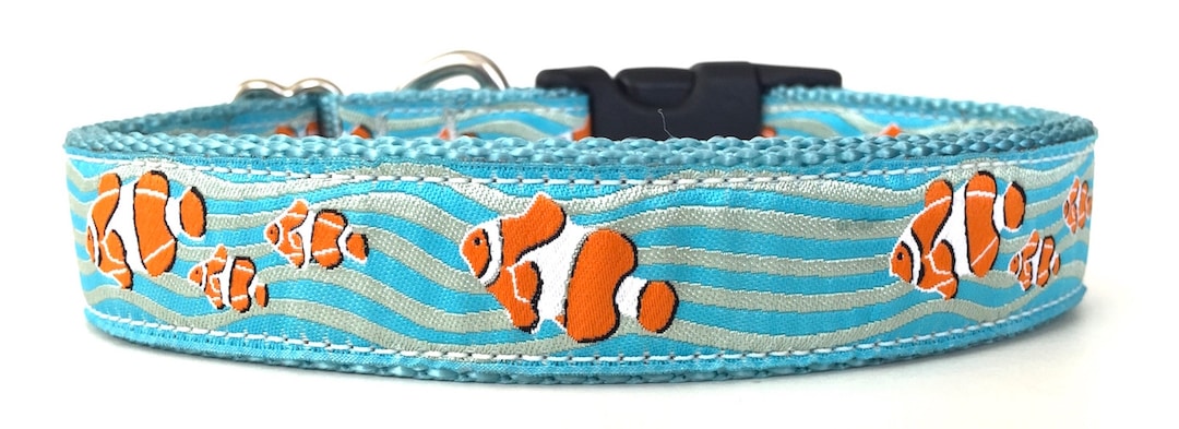 Clown Fish Ribbon Dog Collar - Etsy