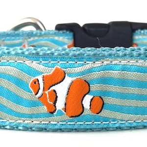 Clown Fish Ribbon Dog Collar