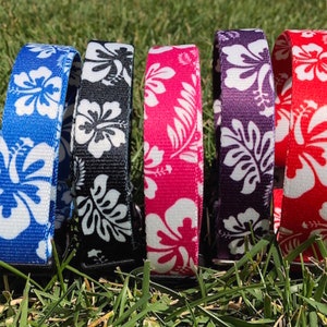 Hibiscus Hawaiian Pattern Dog Collar
