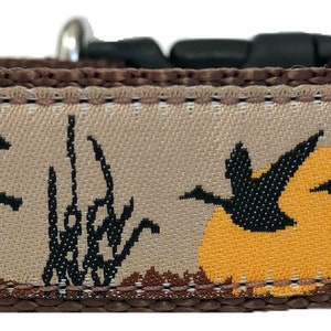 Waterfowl Hunting Ribbon Dog Collar