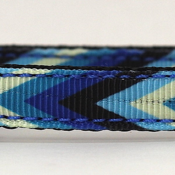 Blue Chevron Ribbon Etsy