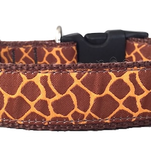 Giraffe Pattern Ribbon Dog Collar