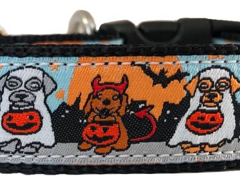 Collar para perros con truco o trato de Halloween
