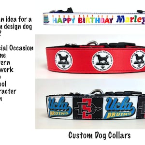 Custom Pattern / Logo / Theme / Design Dog Collar