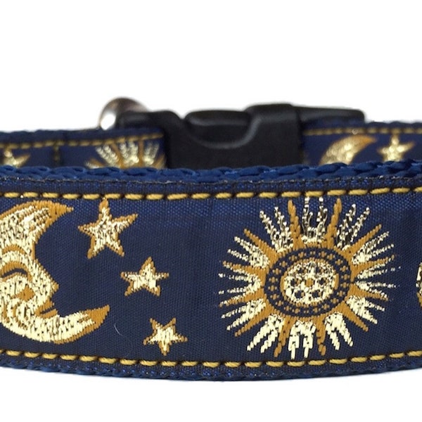 Sun and Moon Ribbon Dog Collar