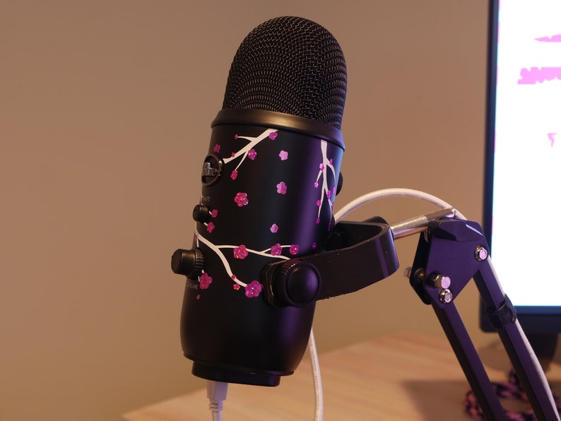 3D Printed Low Profile Blue Yeti Microphone Mount V2 Mic Arm Etsy