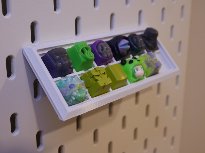 IKEA SKADIS Pegboard Artisan Keycap Tray Keyboard Accessory Etsy