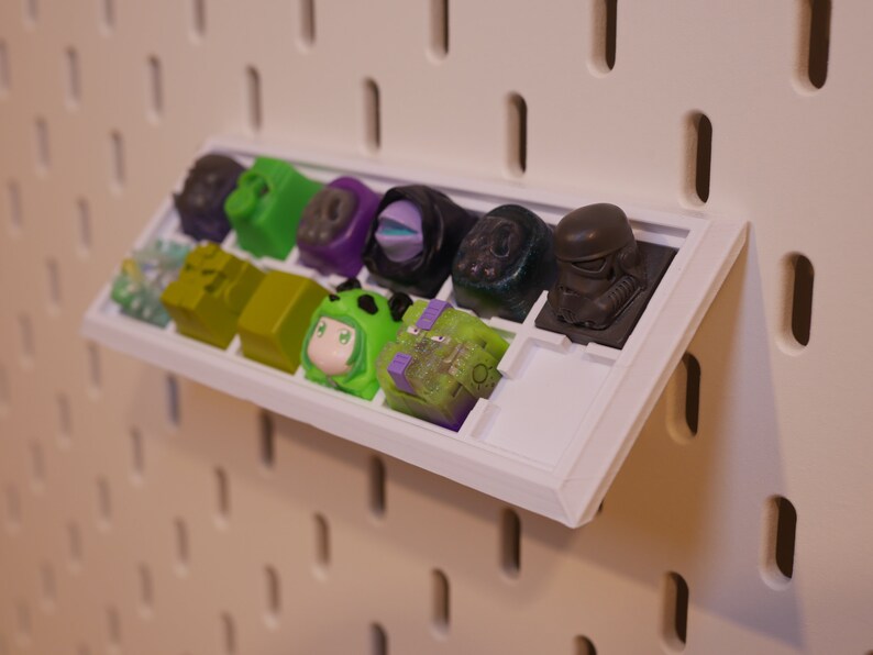 IKEA SKADIS Pegboard Artisan Keycap Tray Keyboard Accessory Etsy