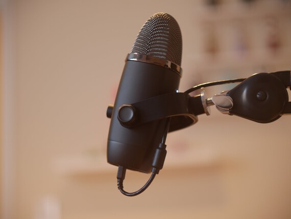 3d Printed Low Profile Blue Yeti X Microphone Arm Mic Mount Etsy