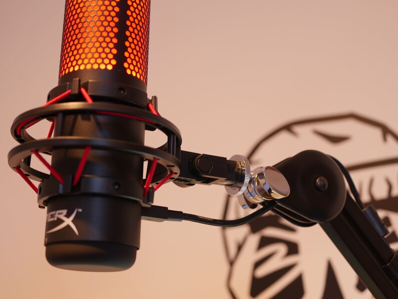 Hyperx Quadcast Microphone Mount Adapter Boom Arm Adapter Etsy