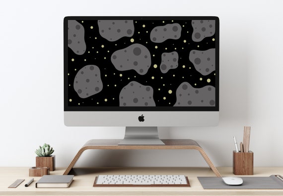Asteroids Computer Wallpaper Outer Space Laptop Wallpaper - Etsy Sweden