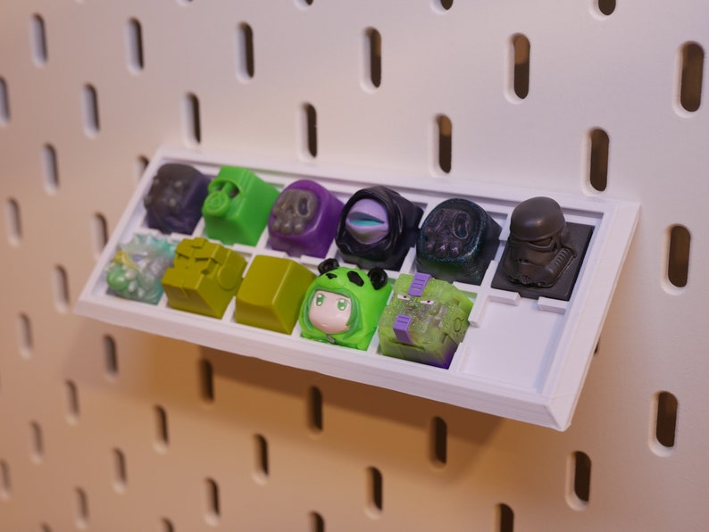 IKEA SKADIS Pegboard Artisan Keycap Tray Keyboard Accessory Etsy