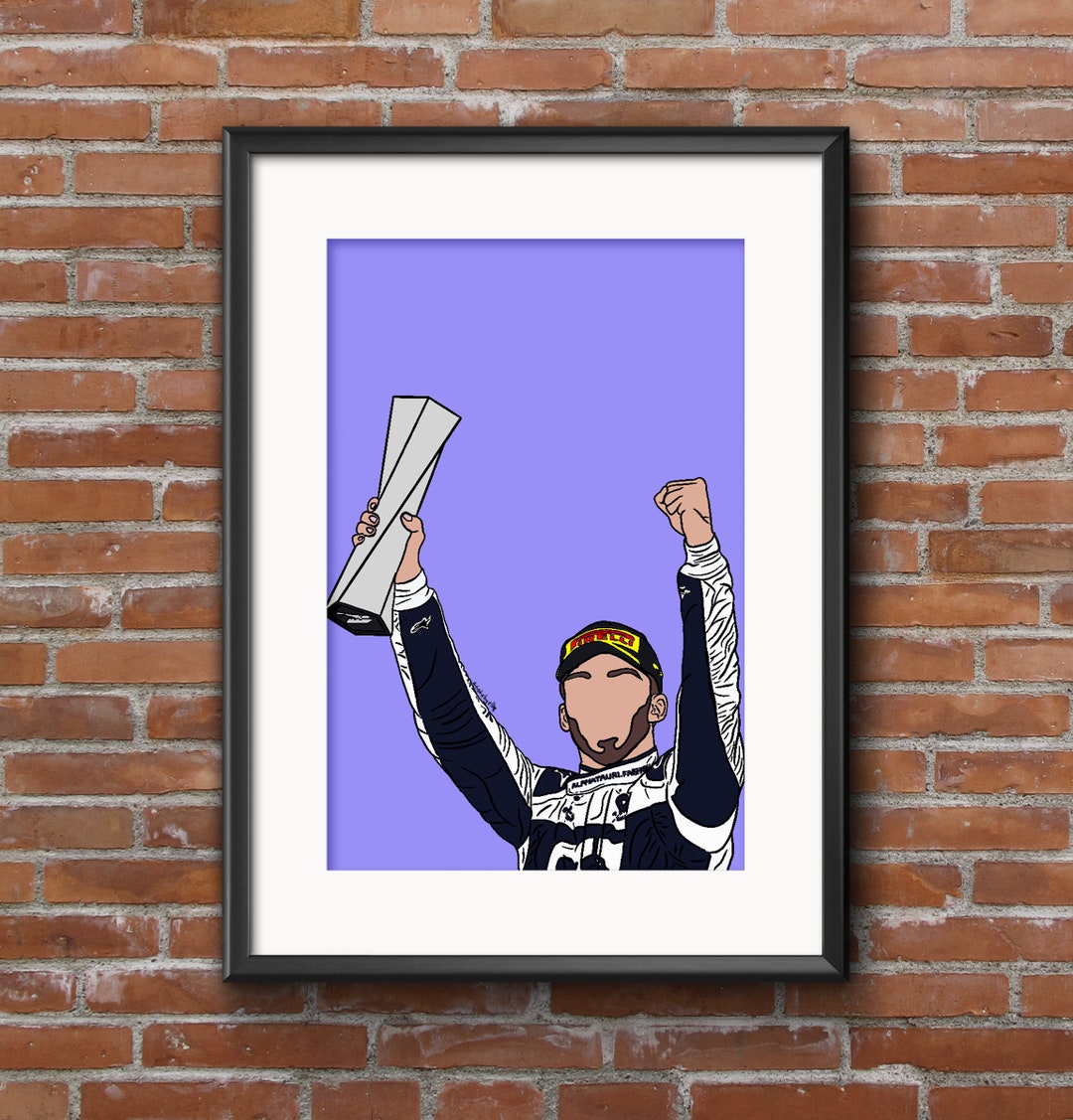 Cartel de Fórmula 1 / Pierre Gasly Etsy España