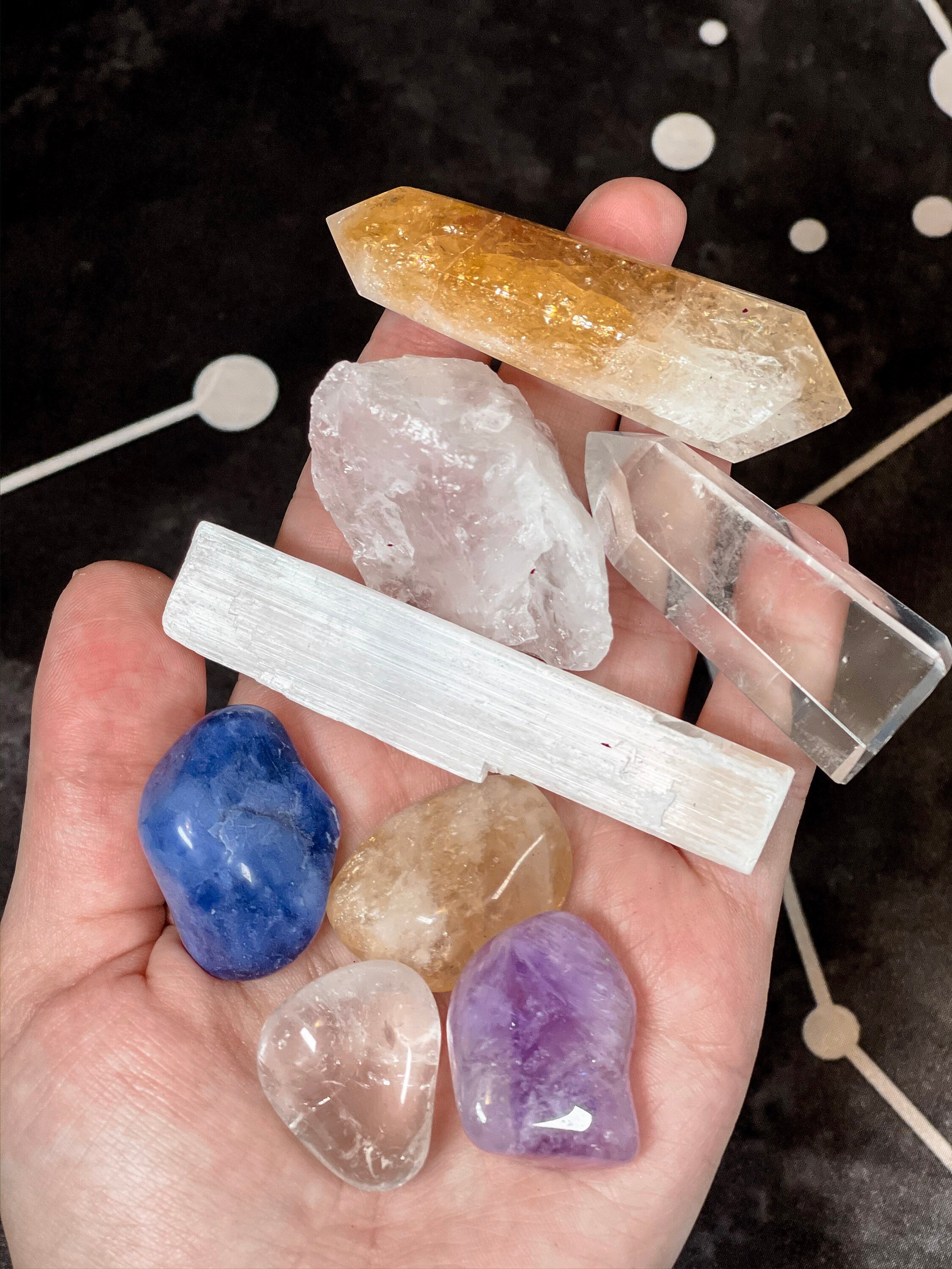 Self Care Crystal Kit Meditate Crystal Box Self Love Healing Etsy