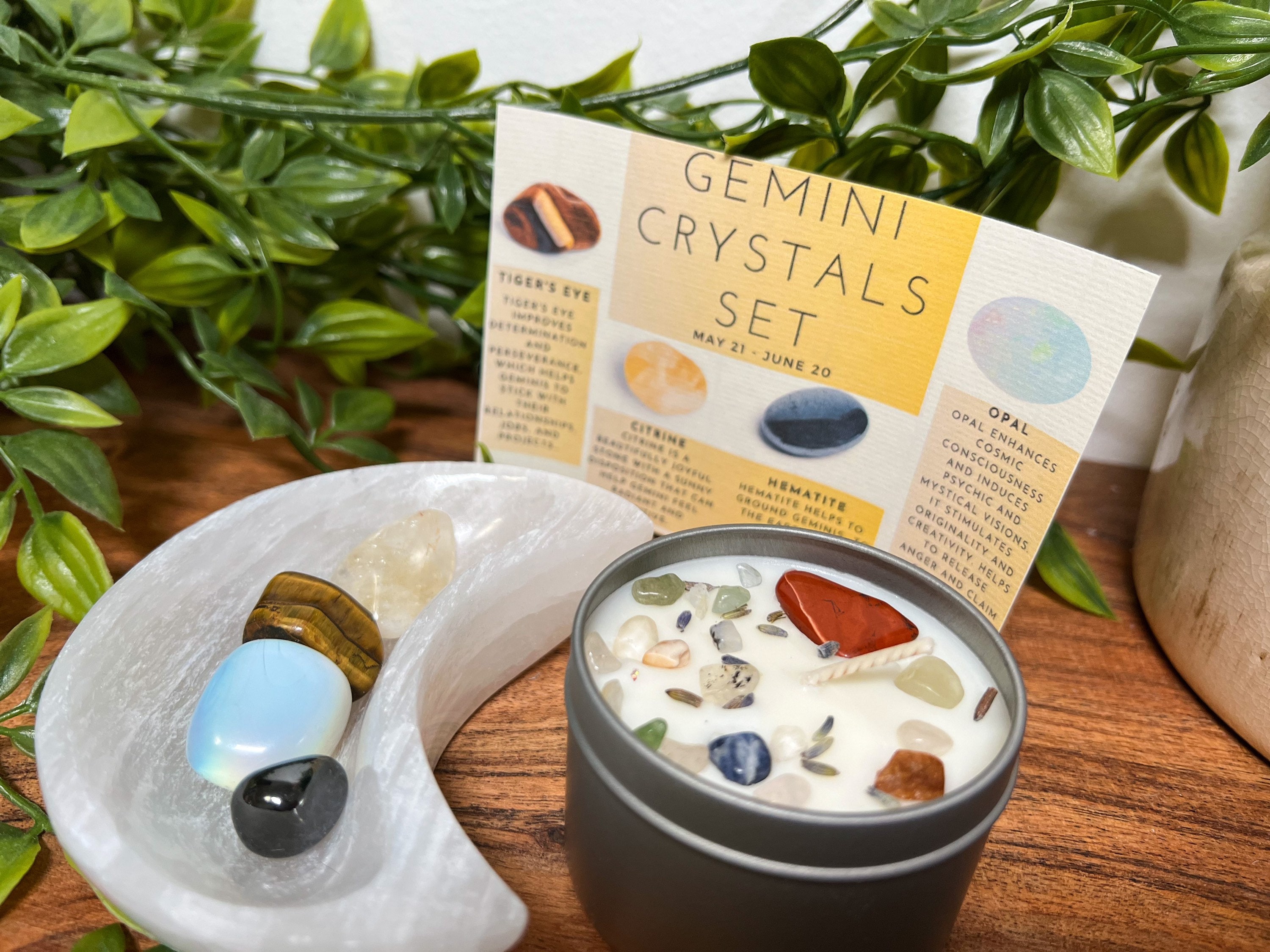 Gemini Crystal Set Gemini Crystals Crystals for Gemini - Etsy