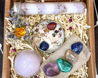 Sagittarius Crystals Gift Set, Sagittarius Crystal Box, Sagittarius Stones, Crystals for Sagittarius, Sagittarius Candle, Sagittarius Gifts