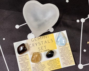 Gemini Crystals, Gemini Crystal Set, Gemini Crystal Box, Crystals for Gemini, Gemini Set, Birthstones Gemini, Gemini Stones