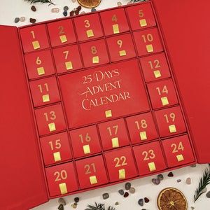2023 Crystal Advent Calendar, Gemstone Advent Calendar, Advent Crystals, 25 Stones Tumbled and Raw, Crystal Countdown, Christmas Crystal Set image 2