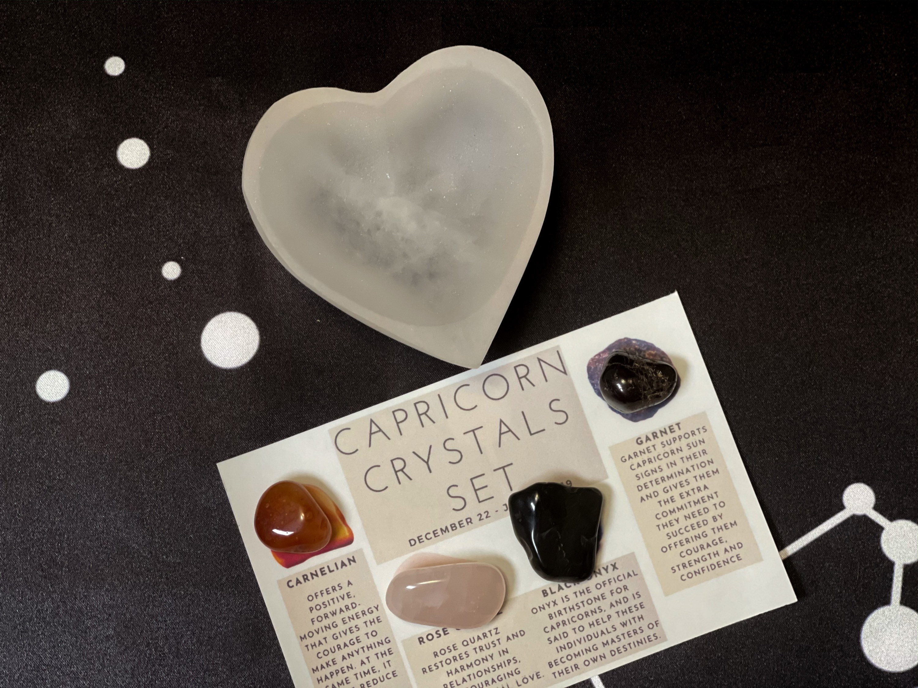 Capricorn Crystals Set Capricorn Stones Capricorn Crystal - Etsy