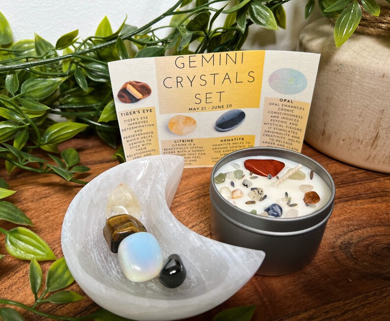 Gemini Crystal Set Gemini Crystals Crystals for Gemini - Etsy
