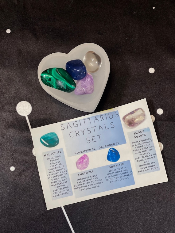 Sagittarius Crystal Set, Sagittarius Crystals, Crystal Box for Sagittarius, Sagittarius Stones, Sagittarius Birthstones Kit, Sagittarius Gem