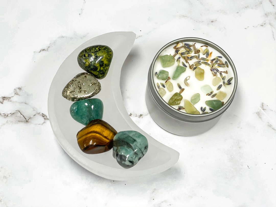 Attract Wealth and Abundance Crystal Kit, Money Manifestation Crystal ...