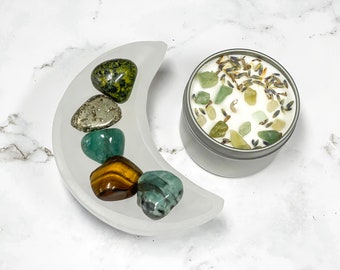Attract Wealth and Abundance Crystal Kit, Money Manifestation Crystal Set, Money Stones, Abundance Crystal Set, Crystals for Success