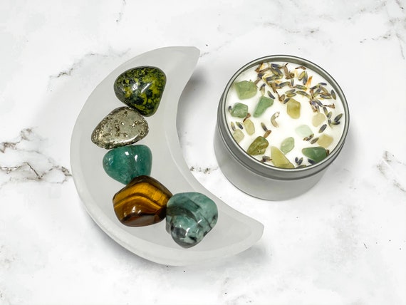 Attract Wealth and Abundance Crystal Kit, Money Manifestation Crystal Set, Money Stones, Abundance Crystal Set, Crystals for Success