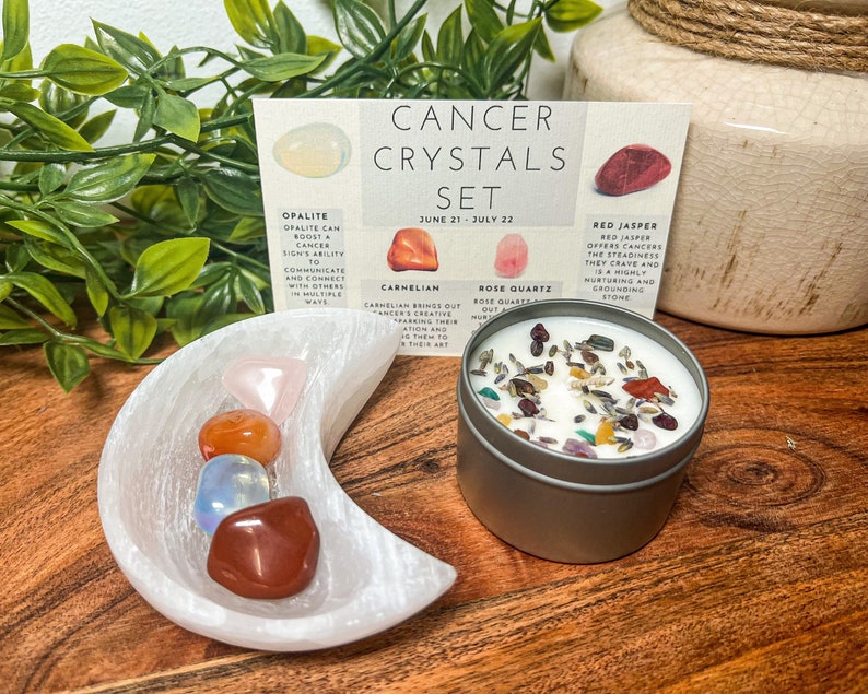 Cancer Crystals Cancer Crystal Set Gemstones for Cancer - Etsy