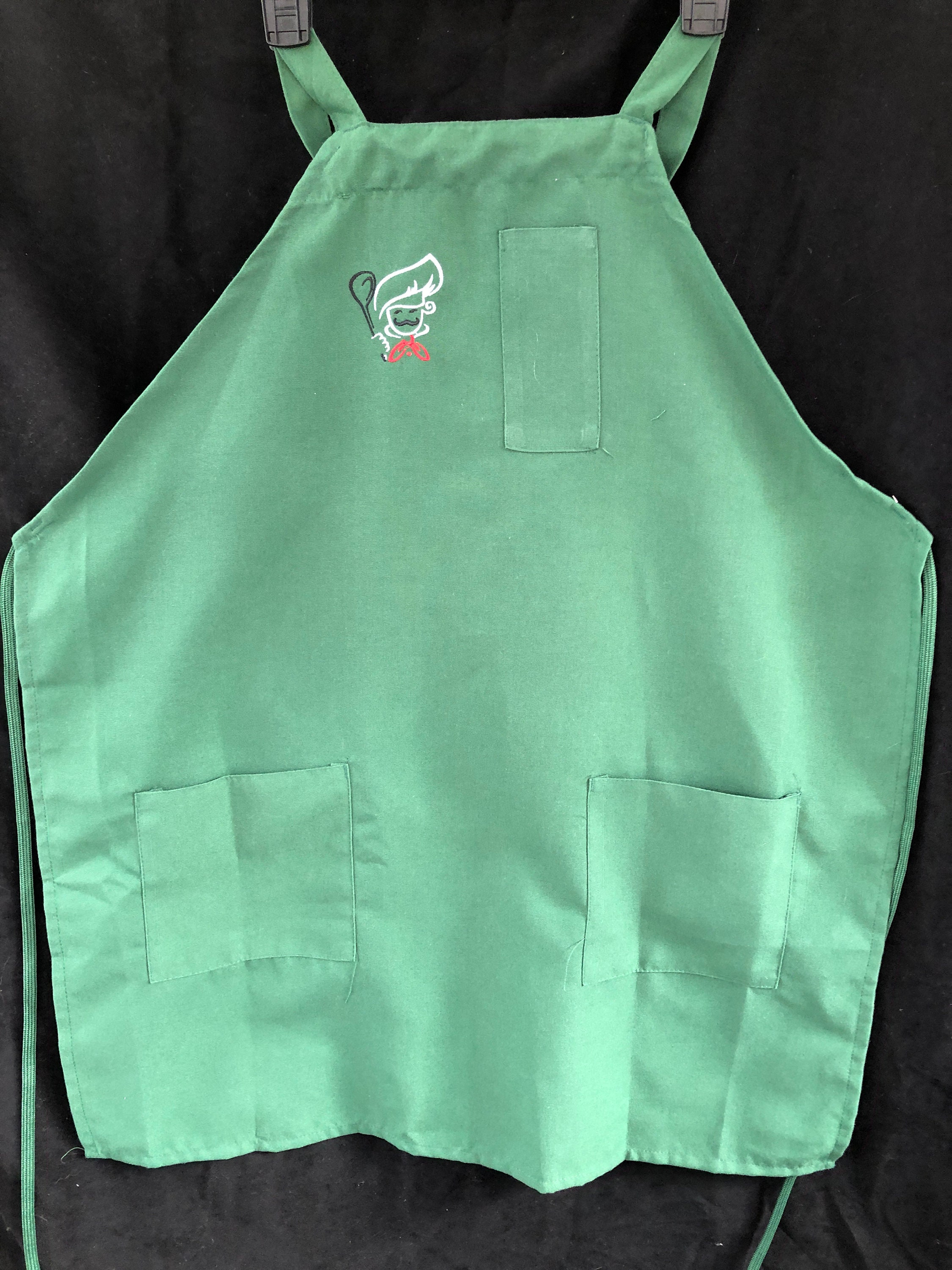 Apron Embroidered Chef Etsy
