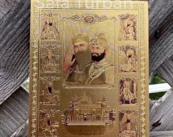 Sikh Golden Temple Fridge Magnet Souvenir- Souvenir-Golden Temple and 10 Sikh Guru's