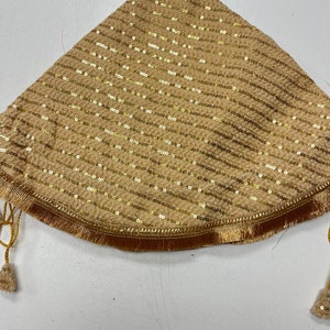 Wedding Accessories- 2 piece Golden Sequin Lap Cover Set/ Bride & Groom Shagun/ Shagun Drawstring Bags / Wedding / Wedding Accessories
