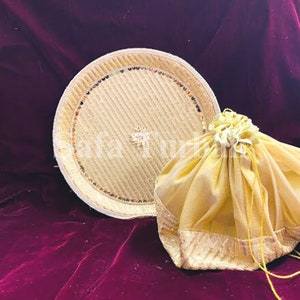 Piatto decorativo/Thalli + Potli/Coperchio per grembo