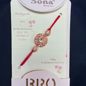 Rakhi for Men- Raksha Bandhan- Rakhri-  Rakhi For Brother | Rakhi | Ethnic Pearl Rakhi for Brother/Men With Floral Design