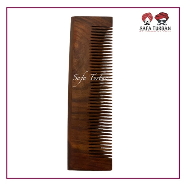 Organic Pure Wood Comb- Wood Colour (Brown) II For Women/Men/Kids | Non-static | Eco-Friendly