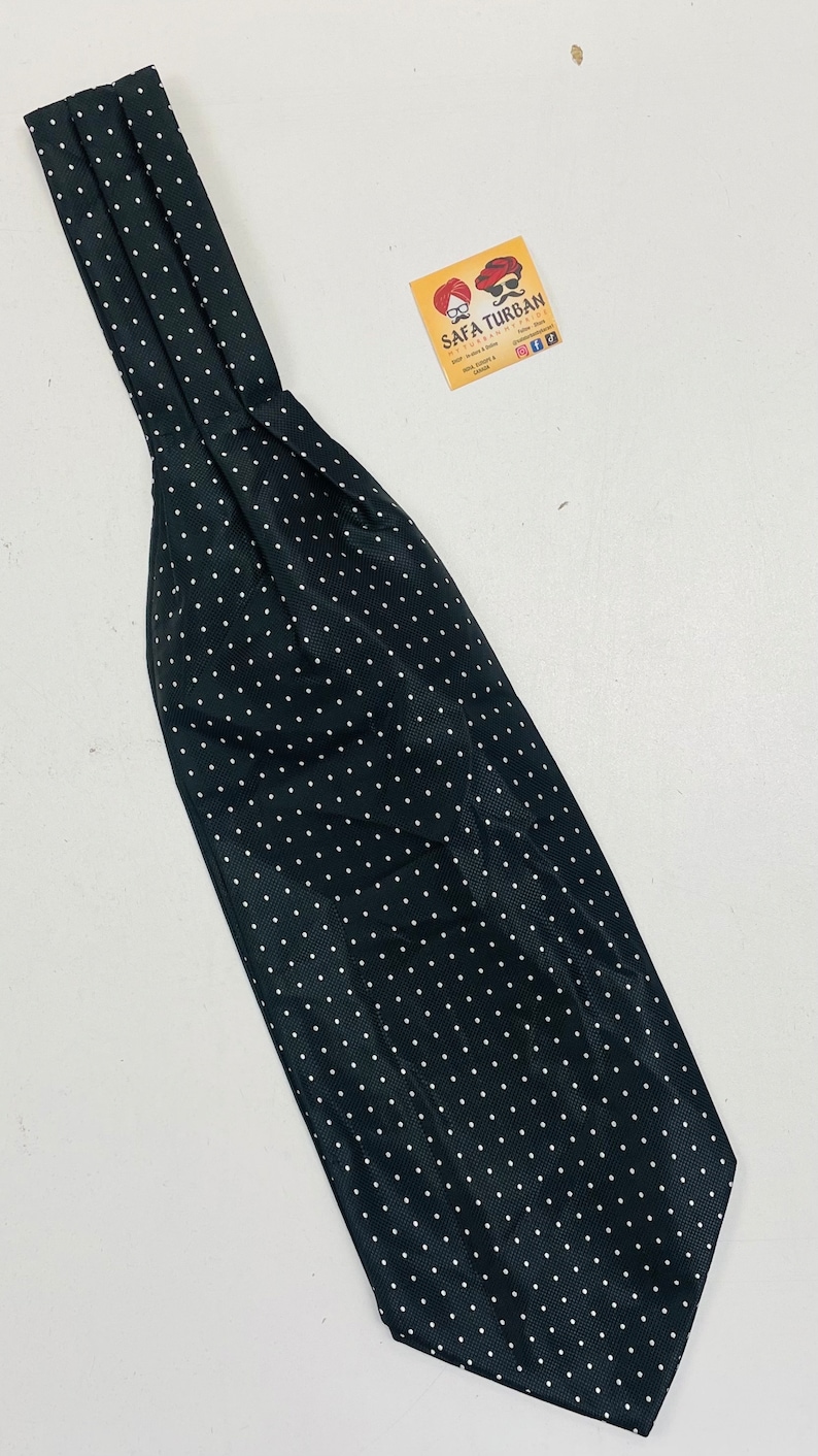 Silk Cravat Woven II Ascot Tie II Pocket Square image 5