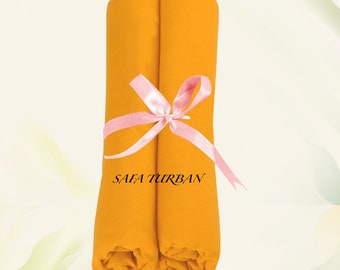 Turbante Sikh - Mostaza amarilla (Voile completo) Turbante Sikh, Tela para turbante