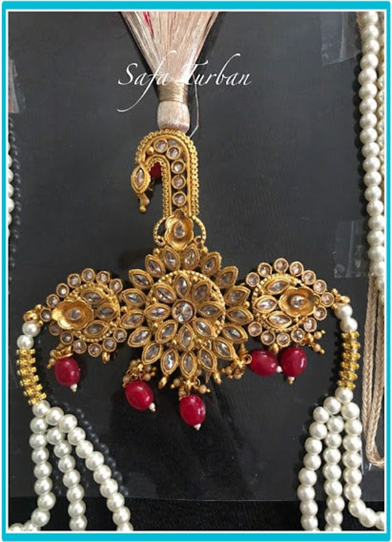 Indian Wedding Accessories- Kalangi/Kalgi for Men's Safa/Groom Turban with  string