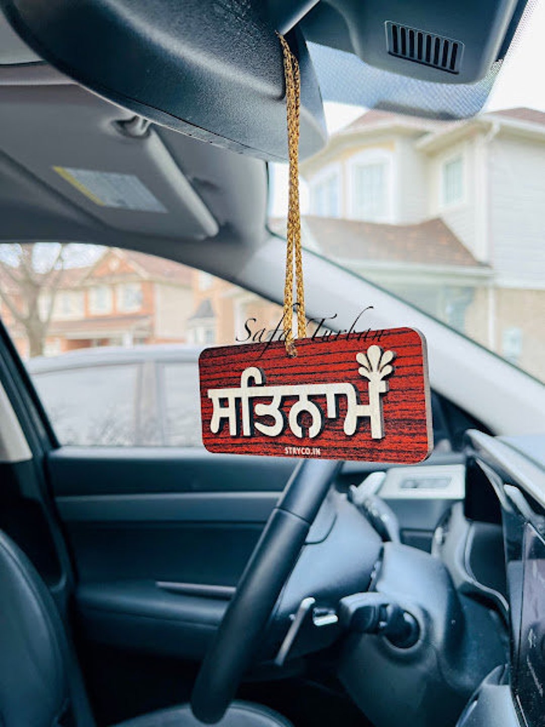 Auto Hängen Satnam Waheguru Punjabi Sikh Ritual Auto Hängezubehör Holz  Hängen Sikh Idol -  Österreich